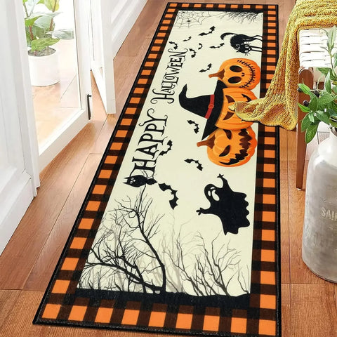 Navak Teppich Halloween Horror Kürbis Küche Flur Balkon Teppiche Wohnkultur Schlafzimmer Nachttisch Fußmatte Badezimmer Waschküche Anti-Rutsch-Matte