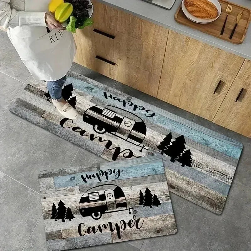 Navak Carpet 1 Stück Küchenteppich mit Zitronenmuster, rutschfeste Fußmatten, Pop-Art-Design, Wohnzimmerteppich, Badematte, Teppich für Zuhause, Waschbecken, Wäschedekor