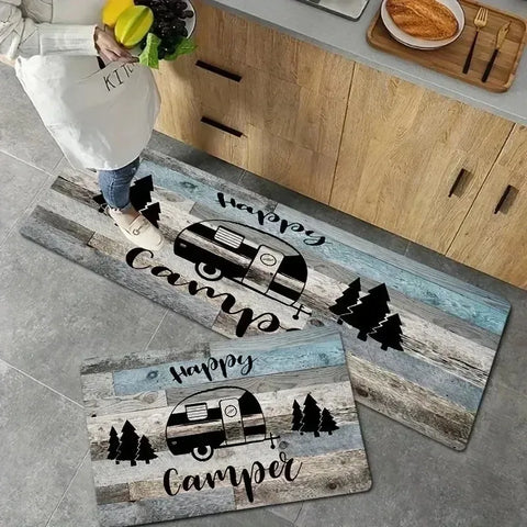 Navak Carpet 1 Stück Küchenteppich mit Zitronenmuster, rutschfeste Fußmatten, Pop-Art-Design, Wohnzimmerteppich, Badematte, Teppich für Zuhause, Waschbecken, Wäschedekor