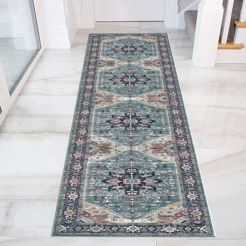 Navak Carpet Exclusive Picks Kristallsamt, weich und rutschfest, Vintage-Boho-Perserteppich, Waschküche, Flur, Küche, Wohnzimmer, Schlafzimmer, Matte