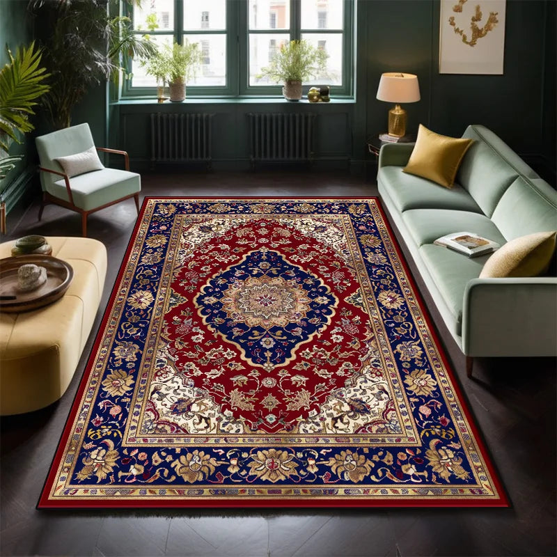 Navak Carpet Classical Persian Carpet in The Living Room Decoration Bedroom Soft Mat Bedside Non-slip Easy Clean Lounge Rug Entrance Door Mat