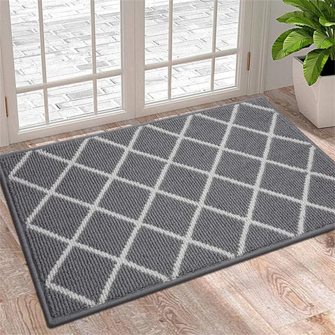 Navak Carpet Olanly Fußmatte, schmutzabweisend, für den Eingang, Fußmatte für den Außenbereich, weicher Küchenteppich, rutschfester Bodenteppich, saugfähig, Haus, Willkommens-Fußmatte
