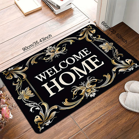 Navak Carpet „Welcome Home“-Fußmatte, langlebig, rutschfest, für den Eingangsbereich, perfekt für den Innen- und Außenbereich, verleiht Ihrem Türrahmen einen einzigartigen Charme