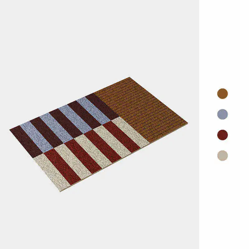 Navak Teppich PVC-Gitter Boden Anti-Rutsch-Pad Ästhetische Home Room Decor Geometrische Badezimmermatte Weicher Teppich Schlafzimmer Teppich Fußmatte
