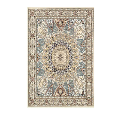 Navak Teppich Retro Europa Persien Stil Kunst Teppich Wohnzimmer Sofa Schlafzimmer Arbeitszimmer Küche Eingang Fußmatte Rutschfester leichter Luxus Dekor Teppich