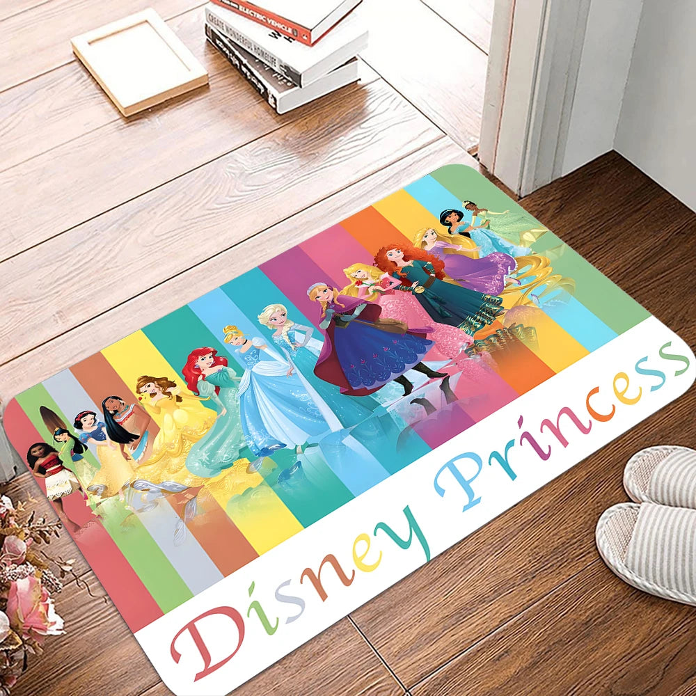 Navak Carpet Daily Picks Fußmatte mit Cartoon-Motiv „Disney Princess“, für den Eingang, rutschfeste Fußmatte, waschbar, für Küche, Flur, Badezimmer, Badematten