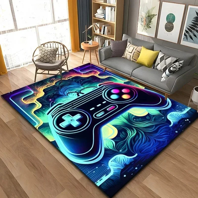 Navak Teppich 3D Game Controller Teppich Anime Teppich Wohnzimmer Dekoration Teppiche für Schlafzimmer Teppiche für Super Sized Gaming Teppich