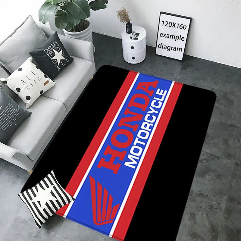 Navak Carpet Floor Mat Entrance Doormat Balcony Rugs Living Room Carpet HONDAs Racing Motorcycle Foot Mats Bath Rug Non-slip House Decoration