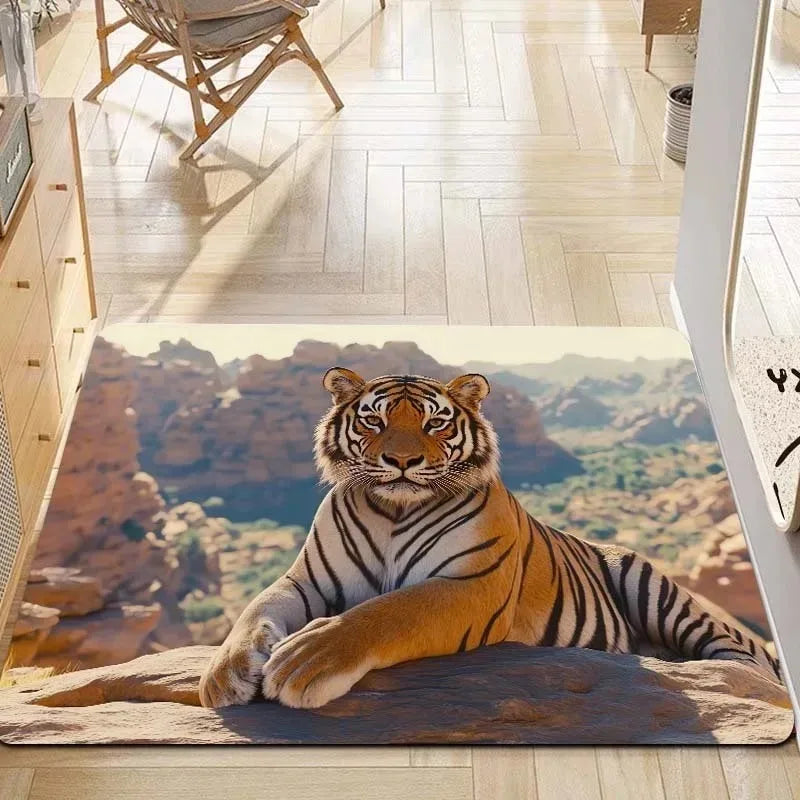 Navak Carpet 1 Stück Küchenteppich mit Hühnermuster, rutschfeste Fußmatten für Zuhause, Pop-Design, Badezimmerteppiche, Badematte, Teppich für Zuhause, Waschbecken, Wäschedekor