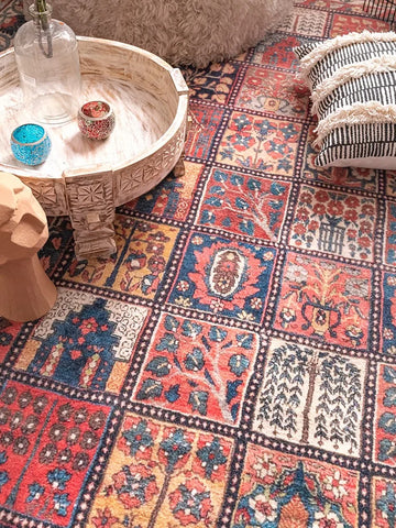 Navak Teppich im persischen Stil, Wohnzimmer, große Flächen, Teppiche, Retro, Schlafzimmer, Nachttisch, Dekoration, Teppich, weicher Garderobenteppich, bequeme Balkonteppiche