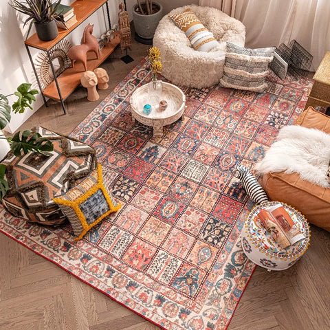Navak Teppich im persischen Stil, Wohnzimmer, große Flächen, Teppiche, Retro, Schlafzimmer, Nachttisch, Dekoration, Teppich, weicher Garderobenteppich, bequeme Balkonteppiche