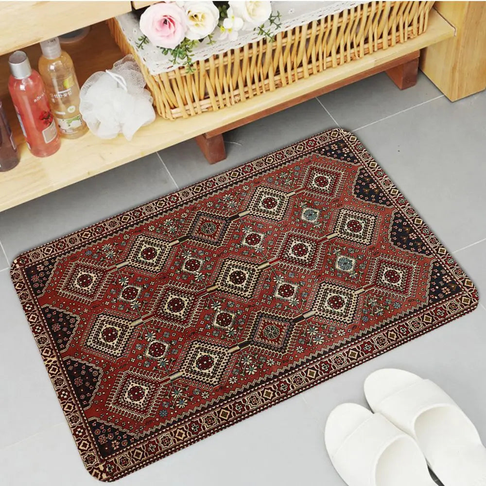 Navak Teppich Boho Perserteppich Muster Küchenmatte rutschfeste Waschküchenmatte Wäschedekor Balkon Kind Wohnzimmer Moderne Wohnkultur