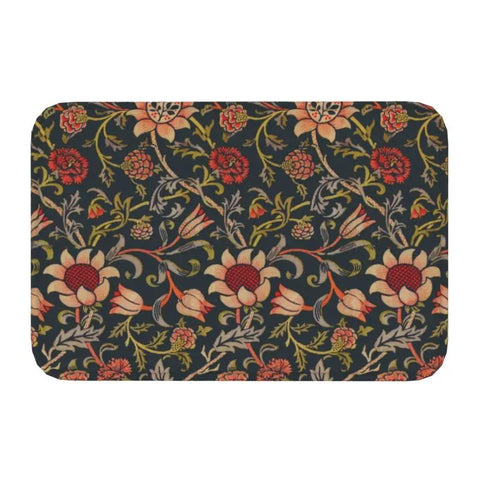 Navak Teppich Custom William Morris Compton Floral Jugendstil Muster Fußmatte Bad Tür Bodenmatte Textil Muster Toilette Teppich Teppich Footpad