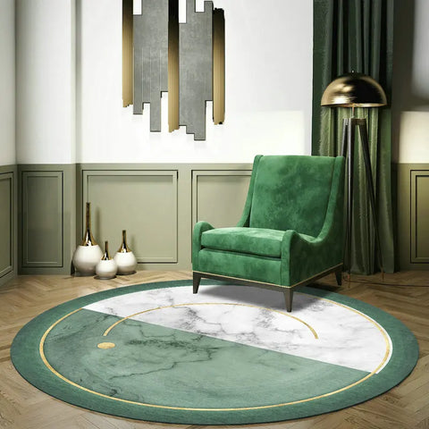 Navak Carpet Nordic Style Round Carpets for Living Room Decoration Bedroom Decor Rugs Non-slip Carpet Sofa Area Rug Home Thicken Floor Mats