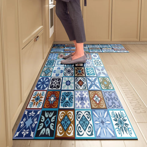 Navak Carpet Non-slip Kitchen Mat Long Rugs Crystal Velvet Carpet for Living Room Absorbent Foot Mats Bedroom Doormat Alfombra Small Rugs