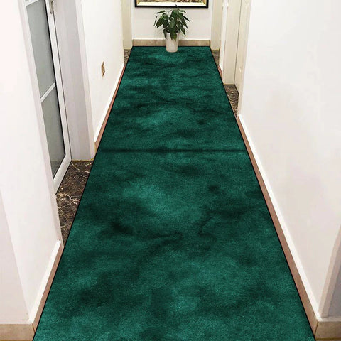 Navak CarpetGreen Lange Flurteppiche Abstrakte Dekoration Flurläufer Teppich Party Flur Gang Bodenmatte Rutschfester Zimmer Sofa Nachttischteppich