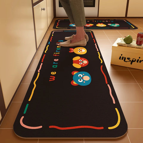 Navak Carpet Exclusive Picks Budding Diatomite Carpet Scandinavian Style Non-Slip Water-Absorbent Mute Kitchen Breakfast Area Home Decoration