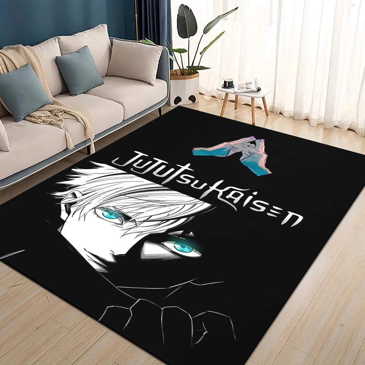 Navak Teppich, 3D-Cartoon, Jujutsu Kaisen, Anime, Itadori Yuj, Teppich für Wohnzimmer, Schlafzimmer, Heimsofa, Dekoration, Kinderspiel, rutschfeste Bodenmatte
