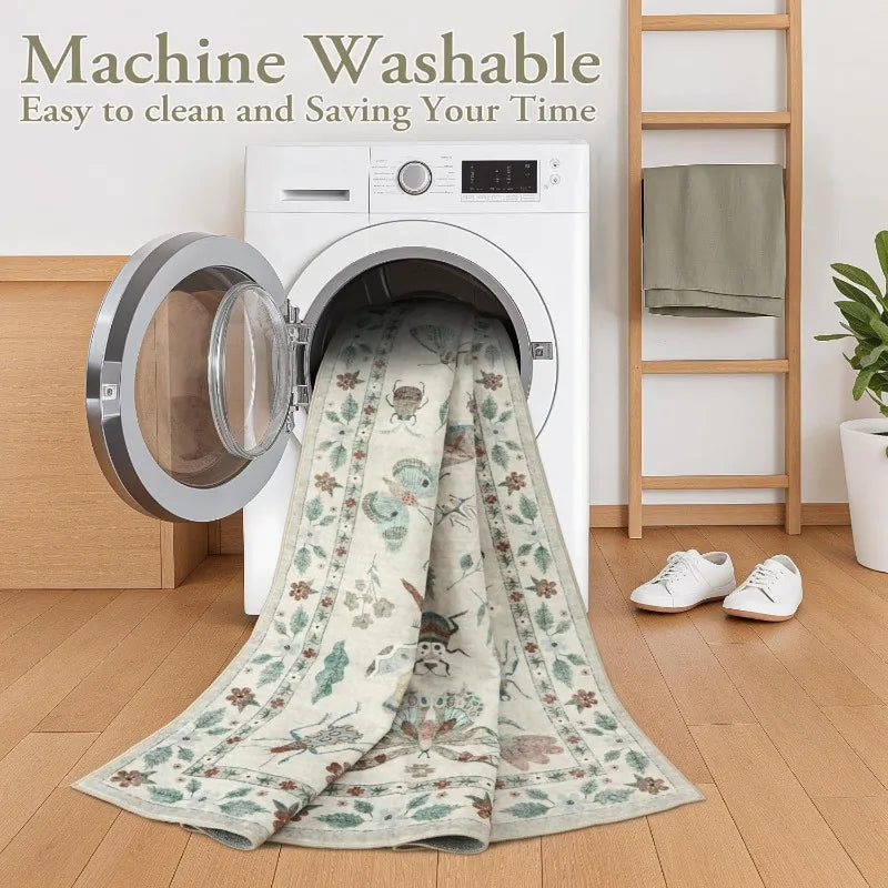 Navak Teppich Retro Tierdruck Wohnzimmer Teppich Mode Schlafzimmer Nachttisch Teppich Faltbare Maschine Waschbar Sofa Couchtisch Boden Matte Ковер 러그