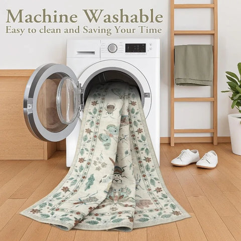 Navak Teppich Retro Tierdruck Wohnzimmer Teppich Mode Schlafzimmer Nachttisch Teppich Faltbare Maschine Waschbar Sofa Couchtisch Boden Matte Ковер 러그