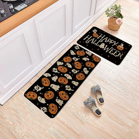 Navak Teppich Halloween Eingangs-Fußmatte Outdoor-Teppich Rutschfester und verschleißfester Teppichläufer Teppiche Rutschfeste Fußmatten für die Heimdekoration 러그