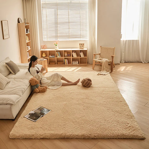 Navak Teppich Weicher Lammwollteppich Für Kinderzimmer Fußteppiche Flauschiger Plüsch Spiel Krabbelmatte Balkonkissen Heimdekoration Haustiermatten