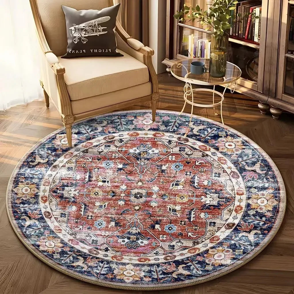 Navak Teppich Bohemian Runde Wohnzimmer Dekor Sofa Tisch Home Teppich Weiche Stuhl Matte Schlafzimmer