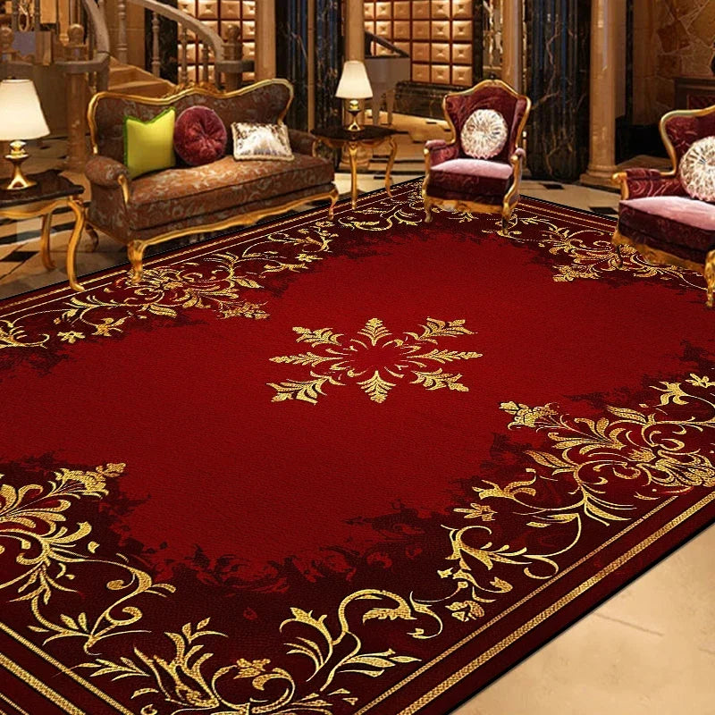 Navak Carpet Gorgeous Retro European Carpet Living Room Large Area Decoration Sofa Area Rugs for Bedroom Cloakroom Non-slip Floor Mats Ковер