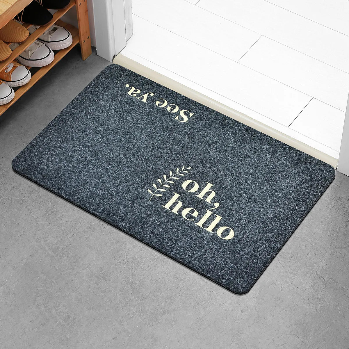 Navak Teppich Eingangsmatte Eingangsmatte Eingangsmatte Toilette Wasserabsorbierende Matte Badezimmer Rutschfest Haushalt Schlafzimmertür Schmutz Stick
