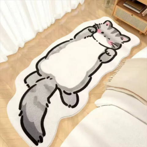 Navak Carpet Exclusive Picks Verbessertes Material Lustiger Cartoon-Schlafzimmer-Nachttischteppich Wohnzimmer Badezimmer Küche Rutschfester waschbarer Teppichmatte Heimdekoration