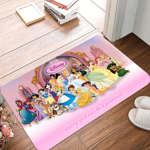 Navak Carpet Daily Picks Fußmatte mit Cartoon-Motiv „Disney Princess“, für den Eingang, rutschfeste Fußmatte, waschbar, für Küche, Flur, Badezimmer, Badematten