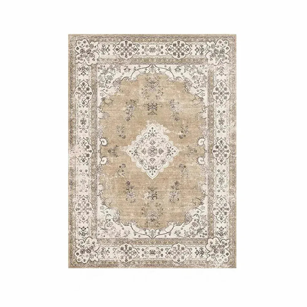 Navak Carpet MBG23Exclusive Picks Bohemian Faux Wool Rug - Ultradünner, schmutzabweisender, rutschfester Teppich für Arbeitszimmer und Wohnzimmer, weiche Bodenmatte4Fb&amp;