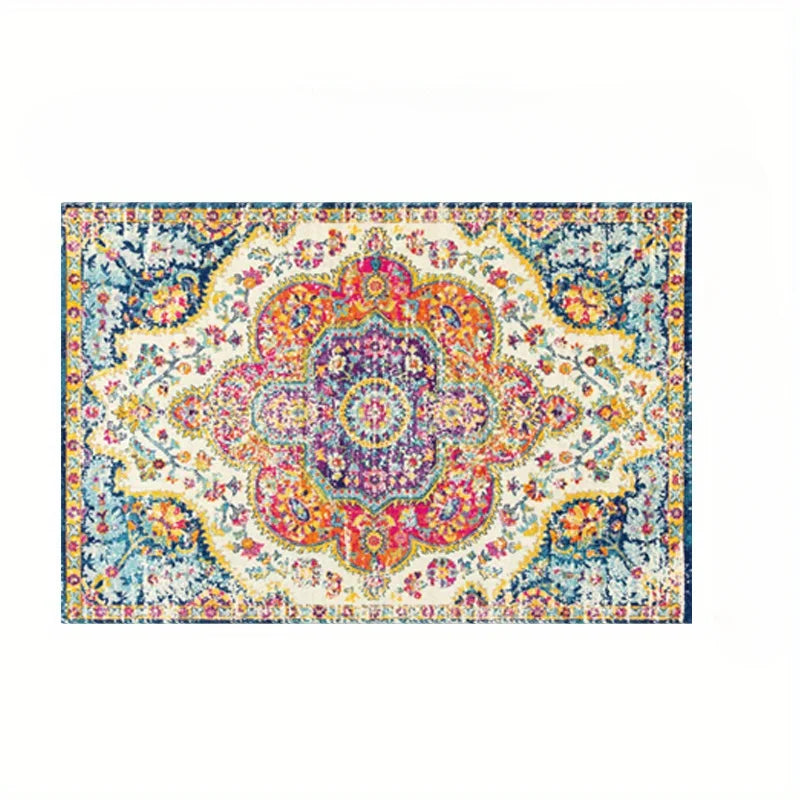 Navak Carpet 1 Stück Anti-Rutsch-Perserteppich für Flur und Balkon, Vintage-Boho-Küchenmatte, saugfähige Badematte, Wäscheboden-Eingangsmatte, Läuferteppich