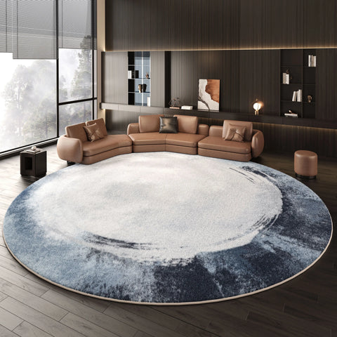 Navak Carpet Nordic Style Living Room Decoration Round Carpet Light Luxury Rugs for Bedroom Thicken Plush Floor Mat Fluffy Soft Cloakroom Rug
