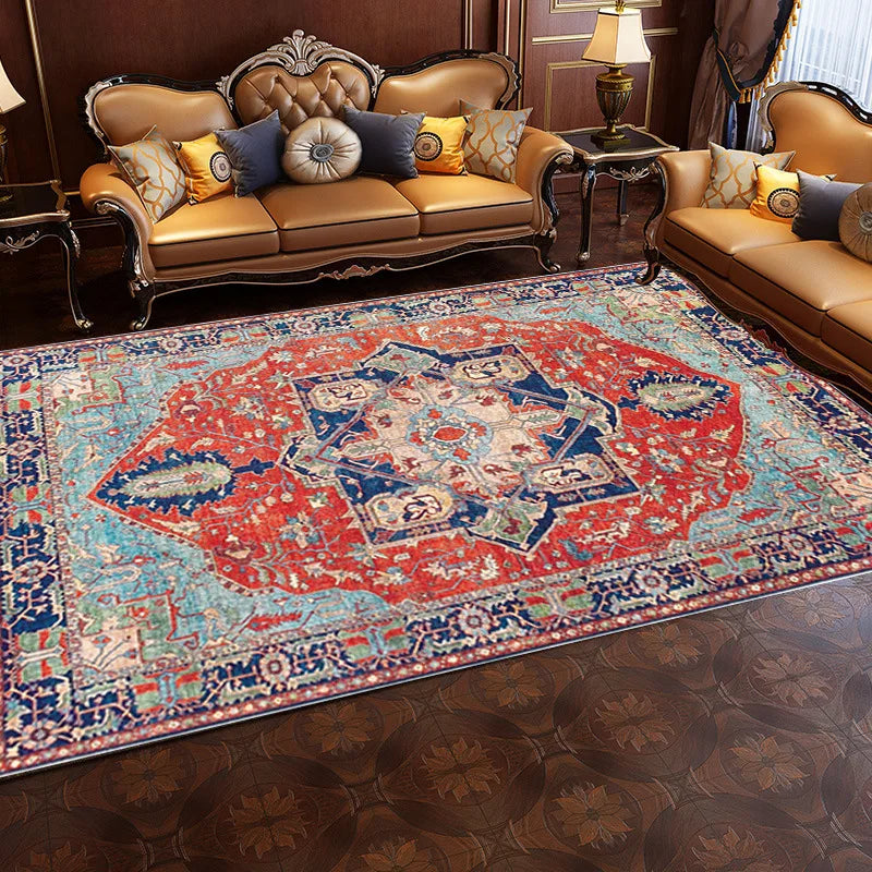 Navak Teppich, Bohemian-Teppich, nordischer Retro-Ethno-Stil, Kristall-Samtmatten, Sofa, Couchtisch, große Fläche mit Teppich bedeckt
