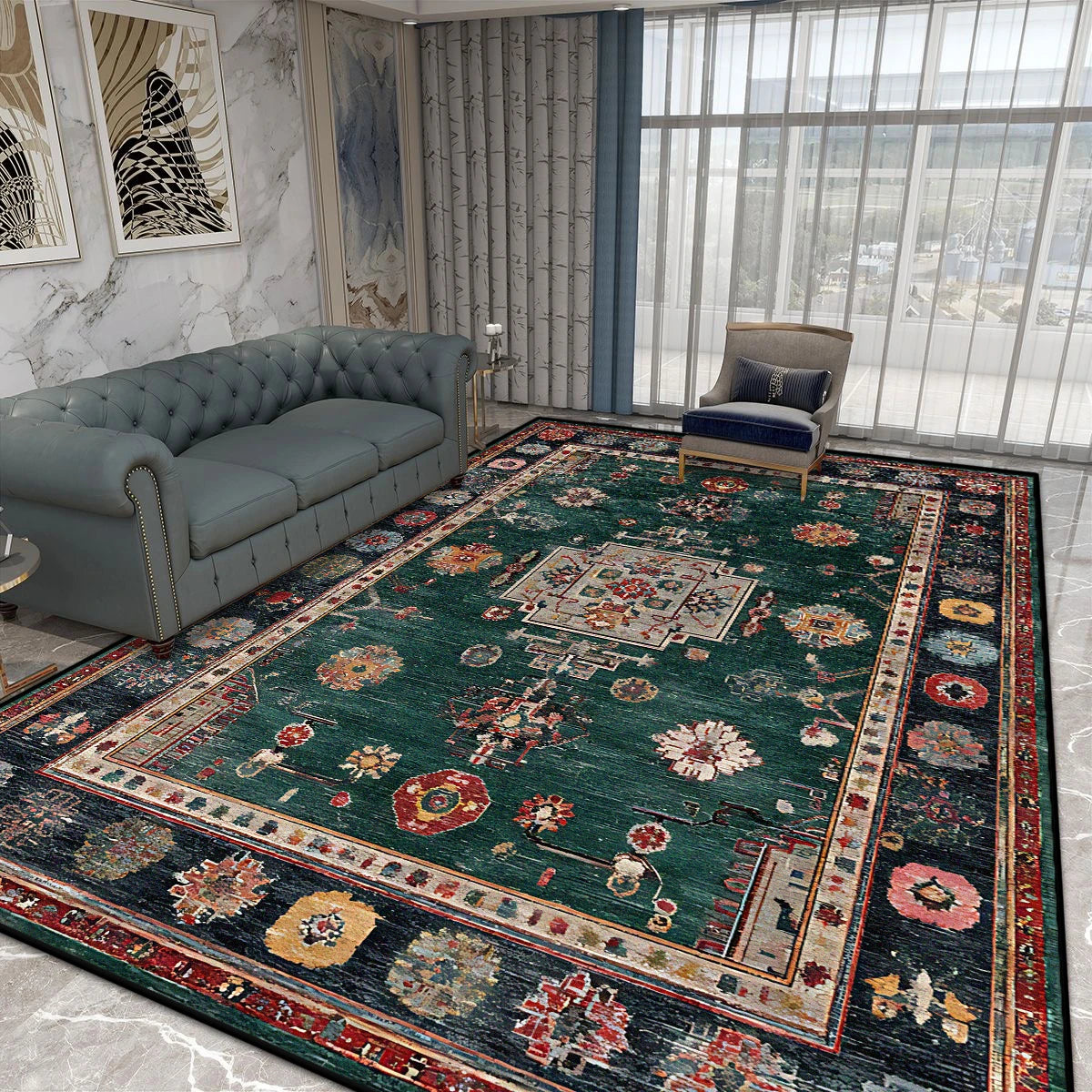 Navak Teppich, nordischer Stil, luxuriöser Wohnzimmerteppich, persische Heimdekoration, Schlafzimmer, Nachttisch, weiche Bodenmatte, Lounge, Couchtische, rutschfeste Teppiche