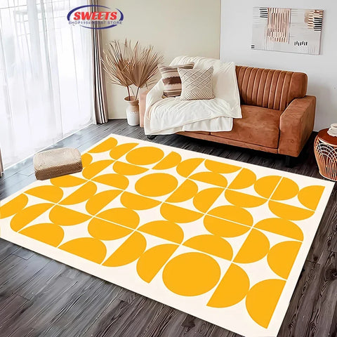 Navak Teppich, 3D-HD, nordischer Stil, minimalistisches geometrisches Muster, Teppich für Wohnzimmer, Schlafzimmer, rutschfester Teppich, Sofa, Fußmatte, Heimdekoration, langlebige Matte