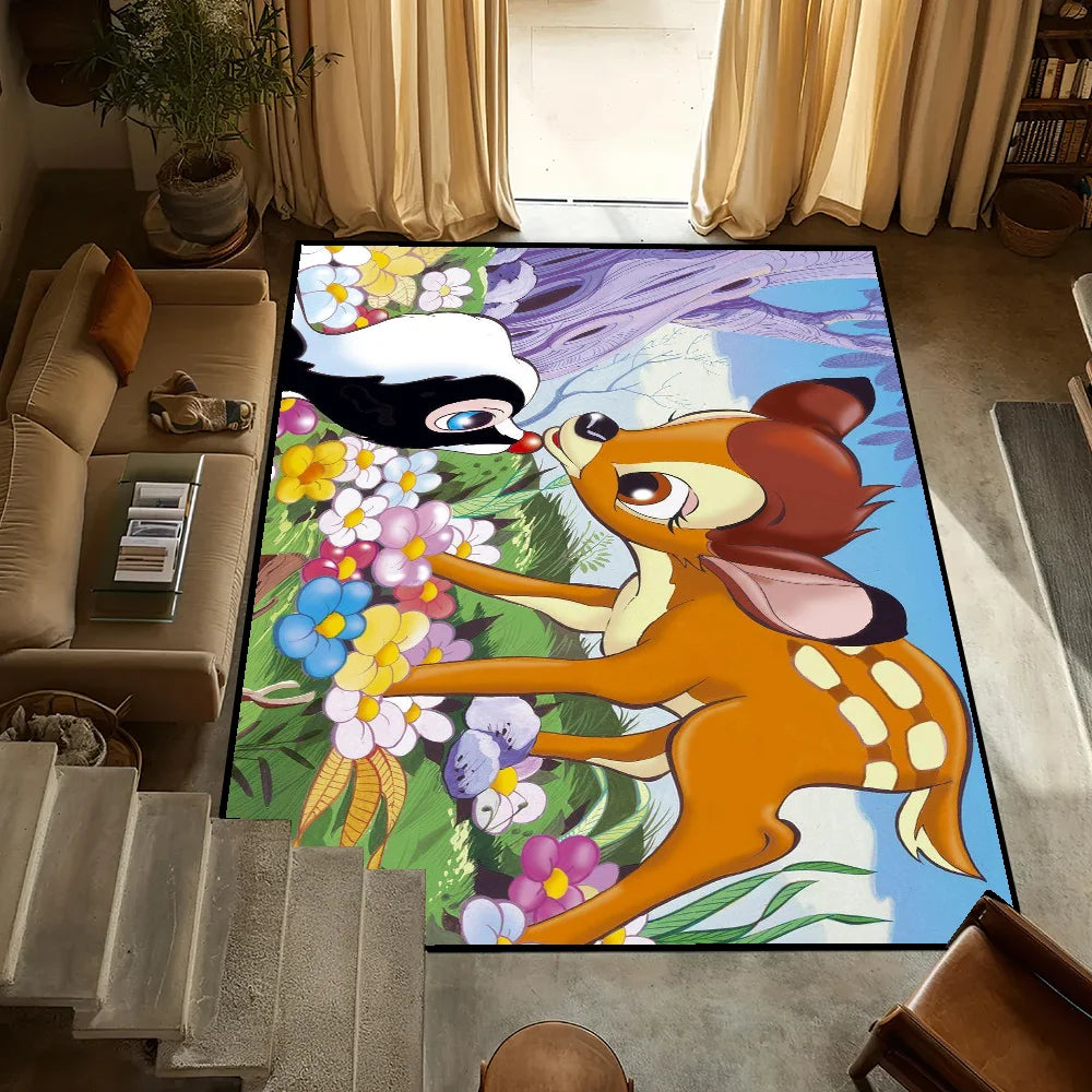 Navak Carpet Door bambi Disney Mat Anti-Slip Kitchen Bedroom Handmade Tufted Rug Carpet Living Room Daily Picks Entrance Decoration