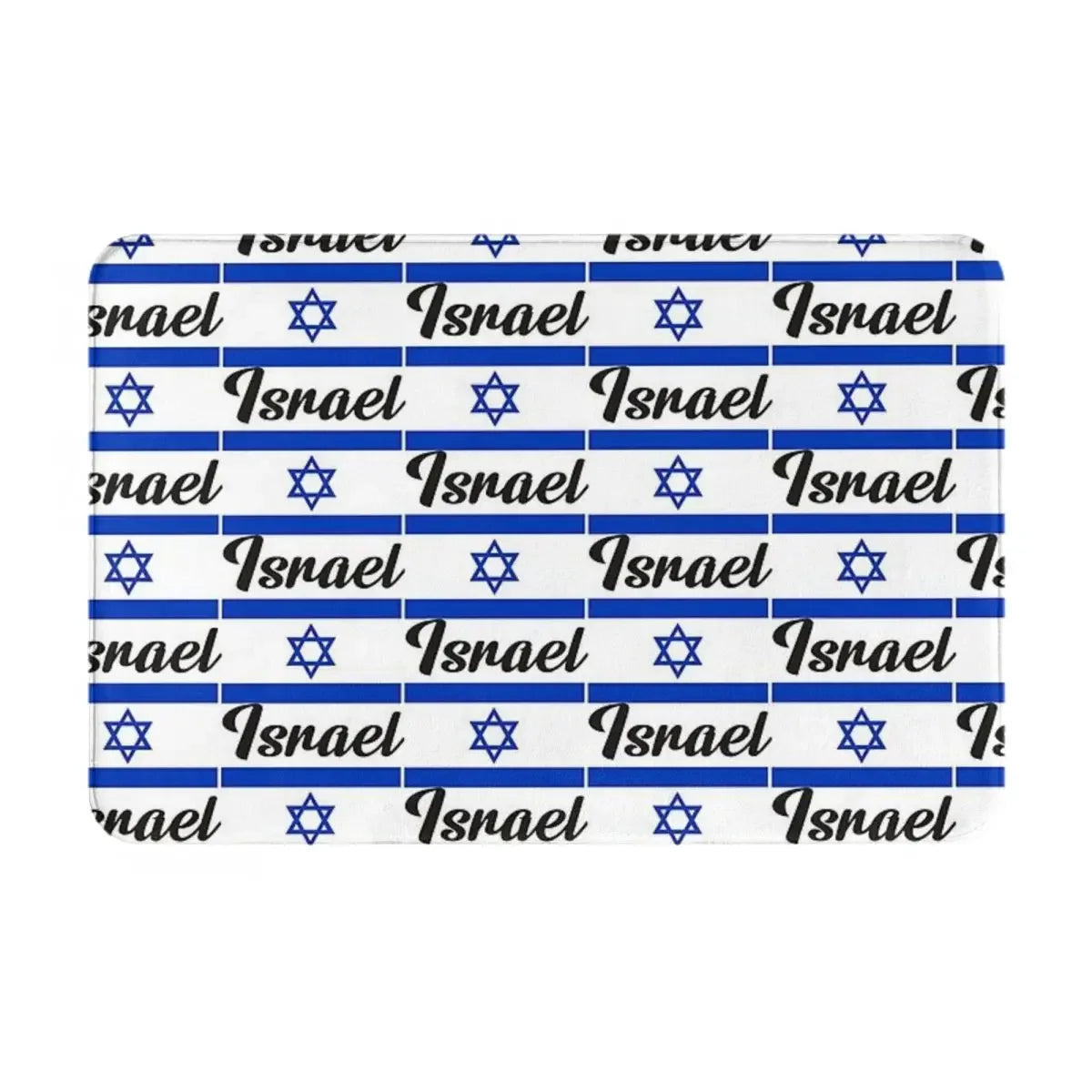 Navak Teppich Israel Flagge Anti-Rutsch-Fußmatte Bodenmatte Sandkratzteppich Teppich für Küche Eingang Zuhause Badezimmer Wohnzimmer Footpad Matten