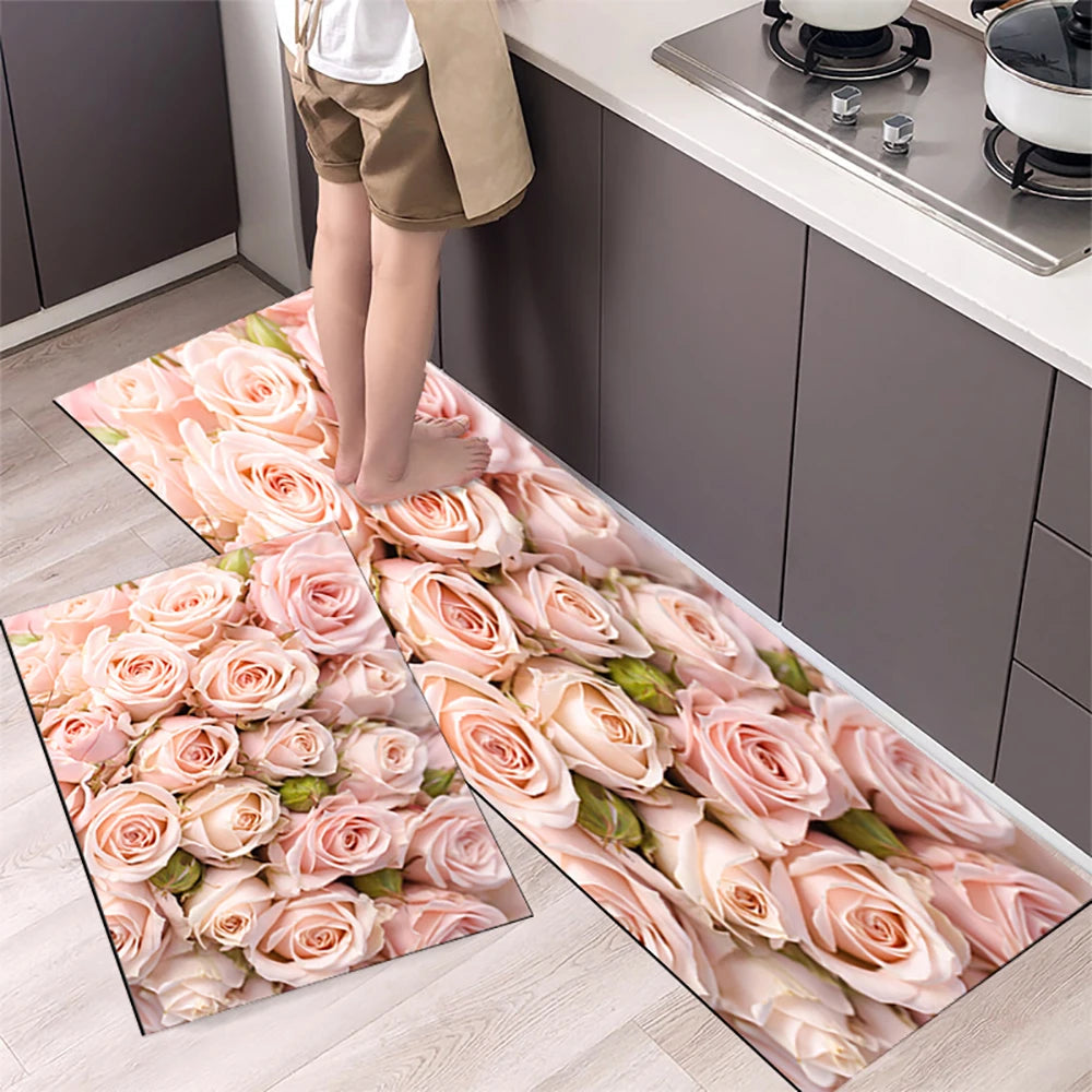 Navak Teppich Küchenmatte Teppich für Boden Hauseingang Fußmatte Schlafzimmer Wohnzimmer Dekor Nachttisch Teppich Flur Balkon Badezimmer Anti-Rutsch-Matte