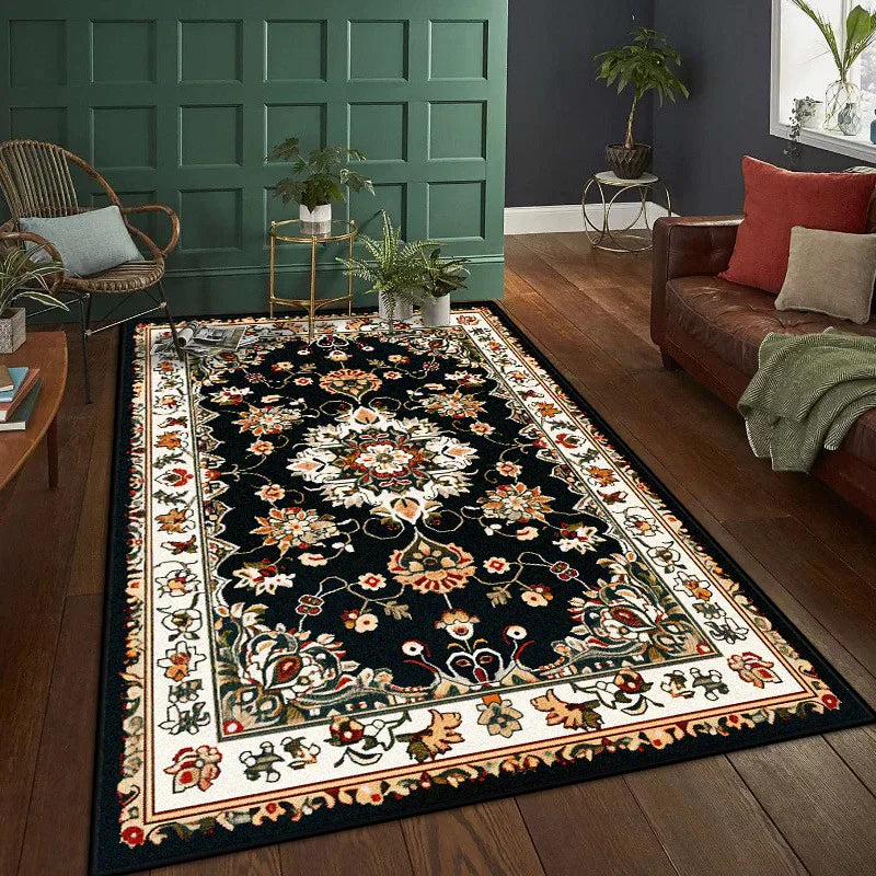 Navak Teppich Persischer Luxus-Wohnzimmerteppich 200x300 cm Dekoration Schlafzimmer Rutschfeste Teppiche Lounge Couchtische Waschbare Bodenmatte Fusselfrei
