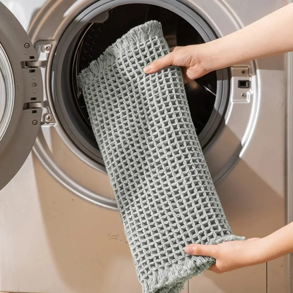 Navak Teppich Badezimmer saugfähiger Teppich Waffel rutschfeste Badematte weiche Fußmatte Toilette saugfähig neben Badewanne Waschbecken maschinenwaschbarer Teppich