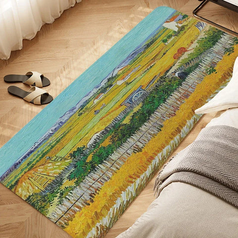 Navak Teppich Schlafzimmerteppich D-Van D-Gogh Kunstteppich für Küche Wohnzimmer Bad Flur Fußmatte Rutschfeste individuelle Fußmatte Eingangstür