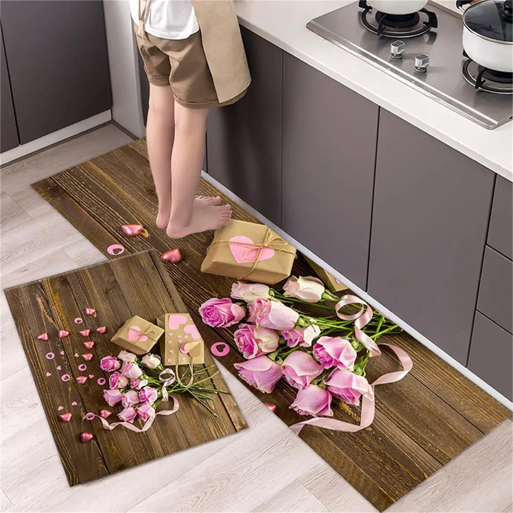 Navak Teppich, Küchenteppichmatten für Boden, Schlafzimmer, Wohnzimmer, langer Nachttisch, weicher, waschbarer Teppich, rutschfeste Fußmatte für Badezimmer, Eingang