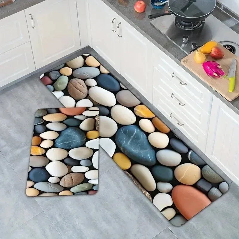 Navak Carpet 1PC Küchenteppich mit Charaktermuster, rutschfeste Fußmatten für Zuhause, Pop-Design, Badezimmerteppiche, Badematte, Teppich für Waschbecken, Wäschedekor