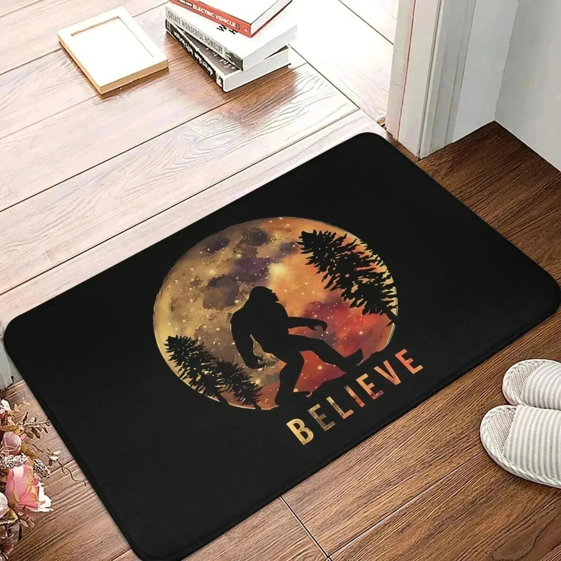 Navak Carpet 1 Stück 3D-Muster Landschaft Fußmatten Küchenteppiche Rutschfeste Pop-Design Badezimmerteppiche Badematte Teppich für Zuhause Waschbecken Wäsche Dekor