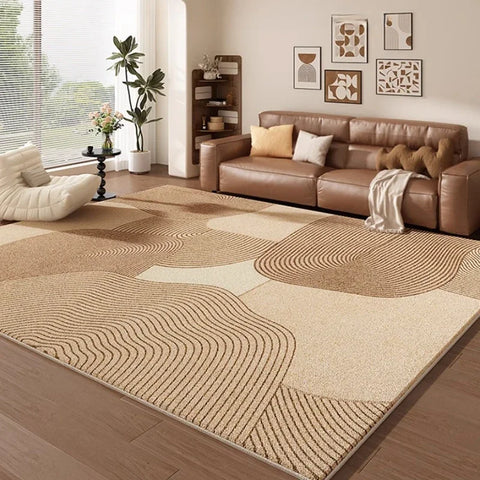 Navak Carpet Teppiche im französischen Retro-Stil für Schlafzimmer, flauschige, weiche Lounge-Bodenmatte, großflächige Wohnzimmer-Dekoration, Teppich, dicker Plüschteppich für Zuhause