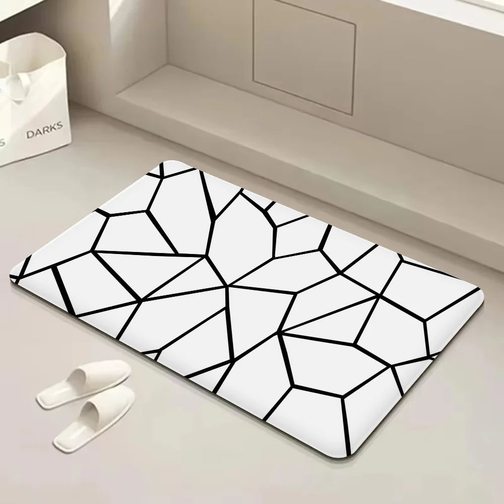 Navak Teppich Geometrie Lange Teppiche Nordischen Stil Home Fußmatte Badezimmer-WC-Matten Schlafzimmer Moderne Wohnkultur