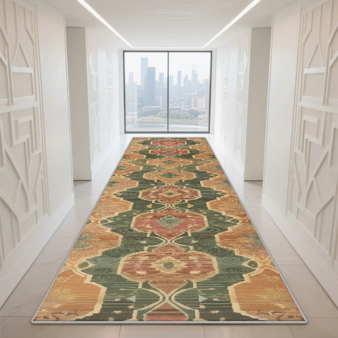Navak Carpet Morocco Hall Corridor Carpet Non-slip Washable Home Runner Stairway Rug Outdoors Aisle The Long Corridor Mat Customizable Lobby