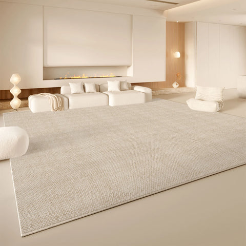 Navak Carpet Exclusive Picks Cremefarbener Wind-Teppich für das Wohnzimmer, leichtes, luxuriöses Premium-Feeling, Bodenmatte aus Kunstkaschmir, groß, voll gepflastert, Home Essentials